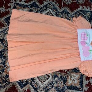 Kelly's Kids Orange Gingham Dress